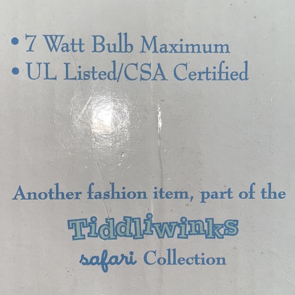 Tiddlywinks Safari Collection Night Light - Picture 5 of 5